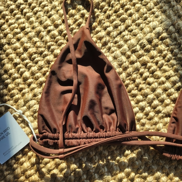 Benoa Swim Siena Bikini Top in Cacao Brown - Picture 4 of 7